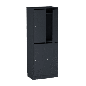 Origpic a af — Personalskåp – 4 fack med postfack 660x420x1725 mm