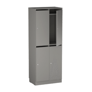 Origpic abc f — Personalskåp – 4 fack med postfack 660x420x1725 mm