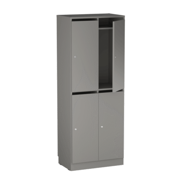 Origpic abc f — Personalskåp – 4 fack med postfack 660x420x1725 mm