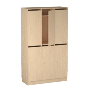 Origpic ca fc — Personalskåp – 6 fack med postfack 1000x420x1725 mm