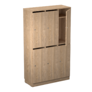 Origpic f d — Personalskåp – 6 fack med postfack 1000x420x1725 mm