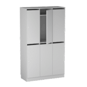 Origpic b bf — Personalskåp – 6 fack med postfack 1000x420x1725 mm