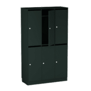 Origpic c dbb — Personalskåp – 6 fack med postfack 1000x420x1725 mm