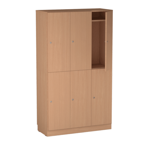 Origpic a — Personalskåp – 6 fack 1000x420x1725 mm