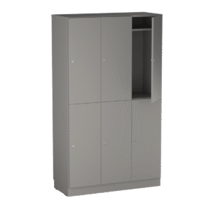 Origpic db a — Personalskåp – 6 fack  1000x420x1725 mm