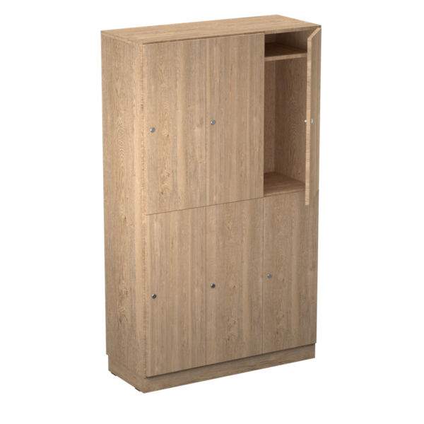 Origpic feafe — Personalskåp – 6 fack 1000x420x1725 mm