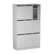 Origpic e — Personalskåp – 9 fack med postfack 1000x420x1725 mm
