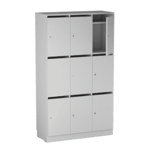 Origpic e — Personalskåp – 9 fack med postfack 1000x420x1725 mm