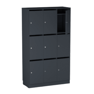 Origpic a — Personalskåp – 9 fack med postfack 1000x420x1725 mm