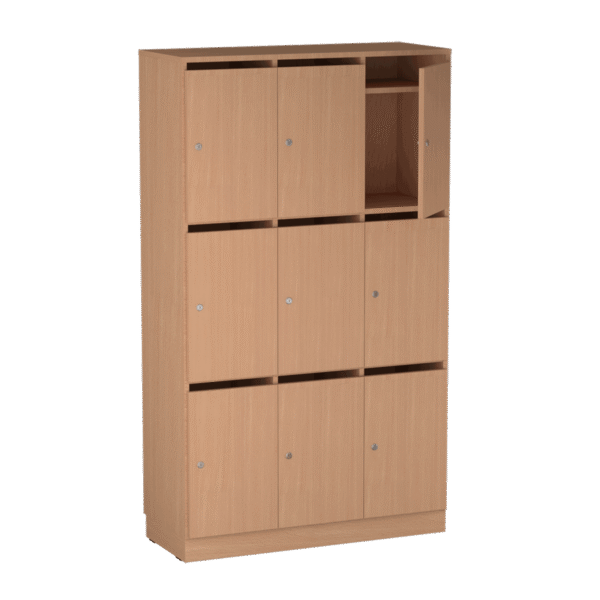 Origpic ed f — Personalskåp – 9 fack med postfack 1000x420x1725 mm