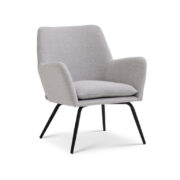 Origpic bb a d — Bankeryd fåtölj – Svart stativ med grå tyg