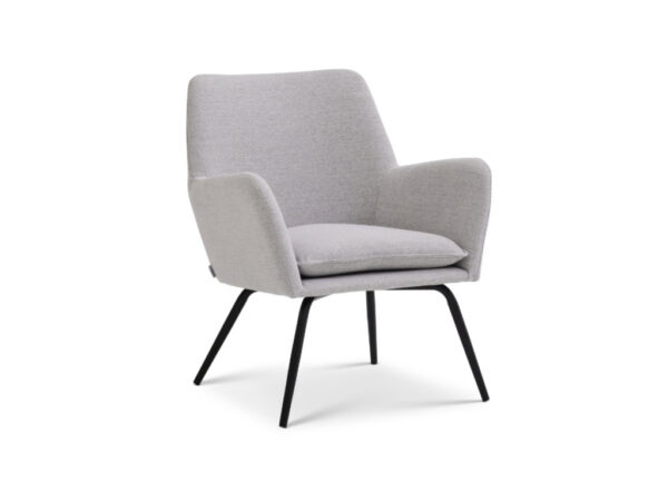 Origpic bb a d — Bankeryd fåtölj – Svart stativ med grå tyg