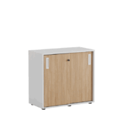 Origpic b eb — Småland Skjutdörrsskåp med plastfötter – 80 cm x 73,5 cm