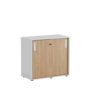 Origpic b eb — Småland Skjutdörrsskåp med plastfötter – 80 cm x 73,5 cm