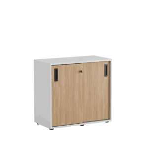 Origpic d b — Småland Skjutdörrsskåp med plastfötter – 80 cm x 73,5 cm