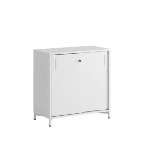 Origpic d — Småland Skjutdörrsskåp med metallfötter – 80 cm x 73,5 cm