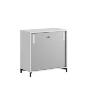 Origpic d ce — Småland Skjutdörrsskåp med metallfötter – 80 cm x 73,5 cm