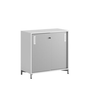 Origpic f — Småland Skjutdörrsskåp med metallfötter – 80 cm x 73,5 cm