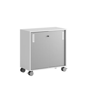 Origpic f e — Småland Skjutdörrsskåp med hjul – 80×81 cm