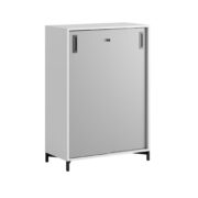 Origpic — Småland Skjutdörrsskåp med metallfötter – 80×115,5 cm