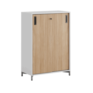 Origpic — Småland Skjutdörrsskåp med metallfötter – 80×115,5 cm