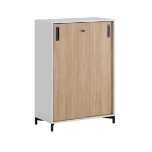 Origpic a d — Småland Skjutdörrsskåp med metallfötter – 80×115,5 cm