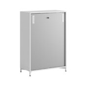 Origpic d — Småland Skjutdörrsskåp med metallfötter – 80×115,5 cm