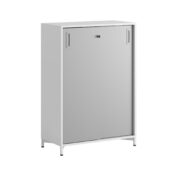 Origpic f c — Småland Skjutdörrsskåp med metallfötter – 80×115,5 cm