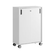 Origpic cf a — Småland Skjutdörrskåp vit med hjul – 120×81 cm