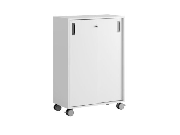 Origpic cf a — Småland Skjutdörrskåp vit med hjul – 120×81 cm