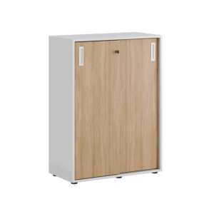 Origpic ab — Småland Skjutdörrsskåp med plastfötter –  80 cm x 109 cm