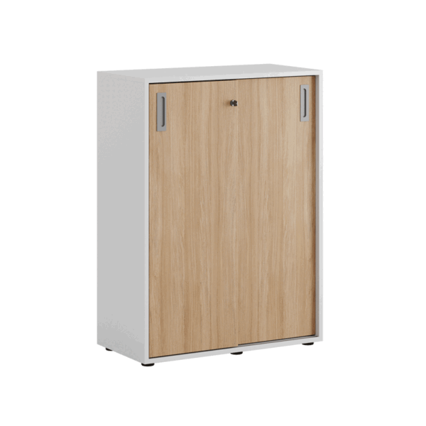 Origpic e d — Småland Skjutdörrsskåp med plastfötter – 80 cm x 109 cm