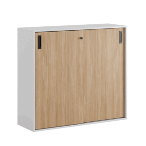 Origpic bfc — Småland Skjutdörrsskåp – Bredd 120 cm x Höjd 107,5 cm, Vit, grå eller ek. Från: