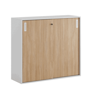 Origpic c a — Småland Skjutdörrsskåp – Bredd 120 cm x Höjd 107,5 cm, Vit, grå eller ek. Från: