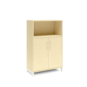 Origpic a — Bokhylla med delvis dörrar DNA – BJÖRK – 2 storlekar. Från: