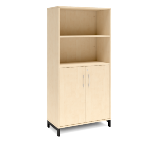 Origpic fa e — Bokhylla med delvis dörrar DNA – BJÖRK – 2 storlekar. Från: