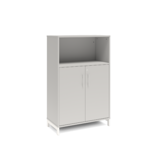 Origpic a — Bokhylla med delvis dörrar DNA – LJUSGRÅ – 2 storlekar. Från: