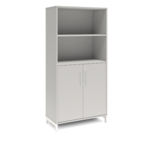 Origpic bd dce — Bokhylla med delvis dörrar DNA – LJUSGRÅ – 2 storlekar. Från: