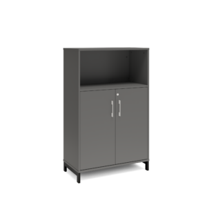 Origpic a — Bokhylla med delvis dörrar DNA – MÖRKGRÅ – 2 storlekar. Från: