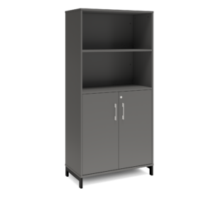 Origpic b b cb — Bokhylla med delvis dörrar DNA – MÖRKGRÅ – 2 storlekar. Från: