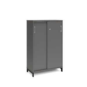 Origpic d a — Skåp med skjutdörrar – Bredd 800 mm – DNA – Mörkgrå
