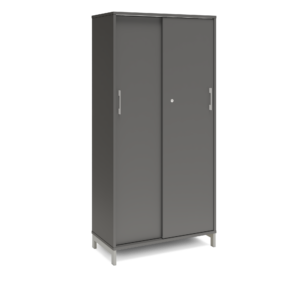 Origpic a f — Skåp med skjutdörrar – Bredd 800 mm – DNA – Mörkgrå