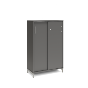 Origpic b cf — Skåp med skjutdörrar – Bredd 800 mm – DNA – Mörkgrå