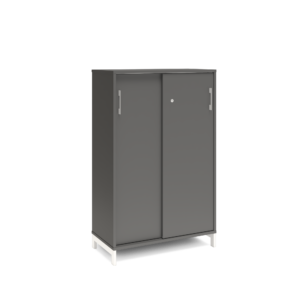Origpic f eb b — Skåp med skjutdörrar – Bredd 800 mm – DNA – Mörkgrå