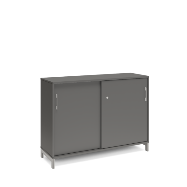 Origpic b — Skåp med skjutdörrar – Bredd 1200 mm | DNA – Mörkgrå | 3 storlekar