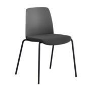 Origpic c a — Choice – Stol med tygsits, plastrygg och svart stativ