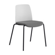 Origpic ff — Choice – Stol med tygsits, plastrygg och svart stativ