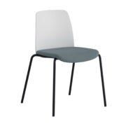 Origpic ab a — Choice – Stol med tygsits, plastrygg och svart stativ