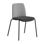 Origpic ff — Choice – Tygklädd stol med svart stativ