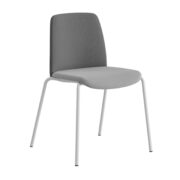 Origpic c — Choice – Tygklädd stol med vitt stativ